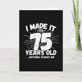 Funny 75th Birthday Quote Sarcastic 75 Year Old Kaart (Voorkant)