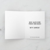 Funny 75th Orbit Birthday Kaart (Binnen)