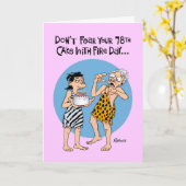 Funny 78th Birthday Kaart (Gele Bloem)