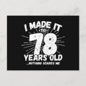 Funny 78th Birthday Quote Sarcastic 78 Year Old Briefkaart (Voorkant)