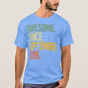 Funny 7 jaar oudVintage Geweldige sinds 2 septembe T-shirt