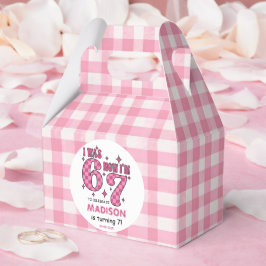 Funny 7th Birthday | “I Was 6, Now 7” Party Bedankdoosjes