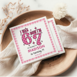 Funny 7th Birthday | “I Was 6, Now 7” Party Servet