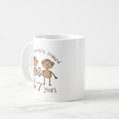 Funny 7th Wedding Jubileum Gifts Koffiemok (Voorkant links)