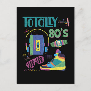 Funny 80s Music Old School 1980s Party Briefkaart