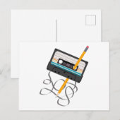 Funny 80s Muziek Retro Cassettebandje Feestdagenkaart (Voorkant / Achterkant)