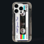 Funny  80s Retro Music Cassettebandje iPhone 16 Pro Hoesje<br><div class="desc">Een grappig  80s retro muziekcassette nostalgie design. Een perfecte gave voor de muzikant,  muzikant,  kunstenaar of de oude school. Een cool retro stuk nostalgie met ruimte om,  jouw tekst,  tekst,  lievelingsliedjes of nummers,  band of om het even welk bericht toe te voegen.</div>