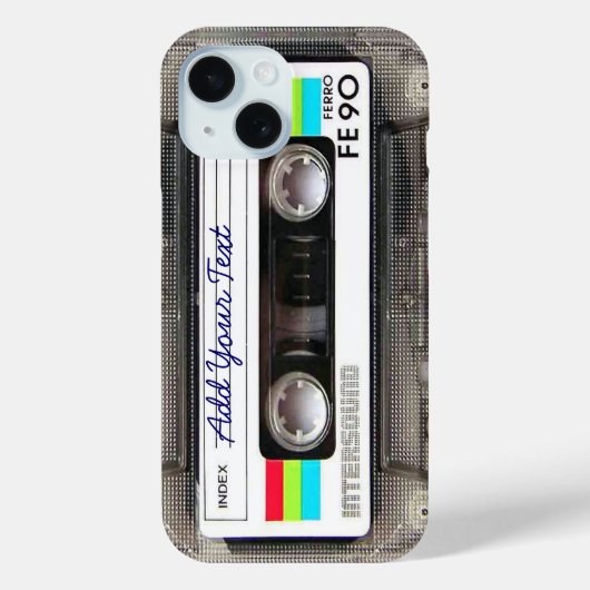 Funny  80s Retro Music Cassettebandje Case-Mate iPhone Case (Achterkant)
