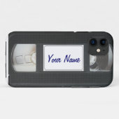 Funny 80s Retro VHS Cassettebandje iPhone Case-Mate iPhone Case (Achterkant (horizontaal))