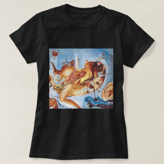 Funny 80s Rock Music Band Sunset Mark Illustrator T-shirt (Design voorkant)