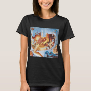 Funny 80s Rock Music Band Sunset Mark Illustrator T-shirt