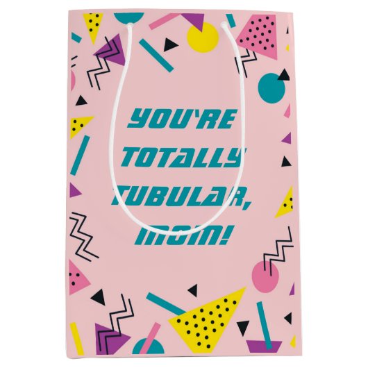 Funny 80s Slang Moederdag Medium Cadeauzakje (Voorkant)