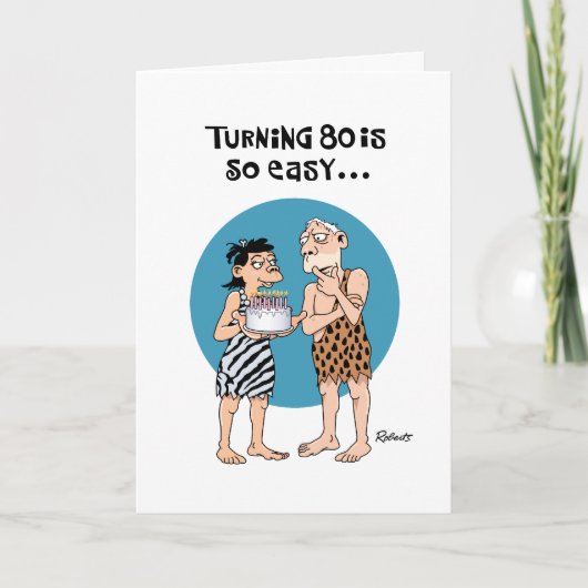 Funny 80th Birthday Card Kaart (Voorkant)