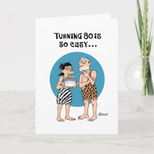 Funny 80th Birthday Card Kaart
