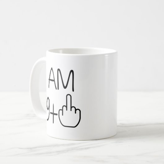 Funny 80th Birthday Coffee Mok (Voorkant links)