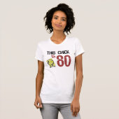 Funny 80th Birthday, dames T-shirt (Voorkant volledig)