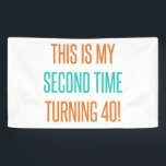 Funny 80th Birthday for Women Spandoek<br><div class="desc">Een schattig verjaardagsgeschenk voor vrouwen die een mijlpaal worden.</div>