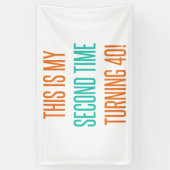 Funny 80th Birthday for Women Spandoek (Verticaal)