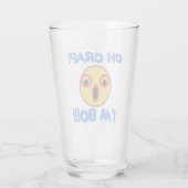 Funny 80th Birthday Gag Gift Glas (Achterkant)