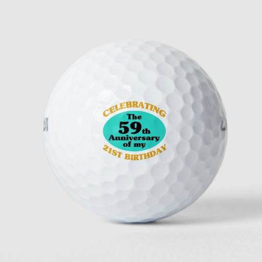 Funny 80th Birthday Gag Gift Golfballen (Voorkant)