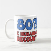 Funny 80th Birthday Gag Gift Koffiemok (Links)