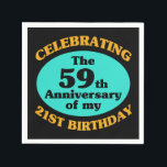 Funny 80th Birthday Gag Gift Servet<br><div class="desc">Een leuk verjaardagsgeschenk voor mannen en vrouwen die een mijlpaal vieren. Maakt gebruik van een verjaardagshumor om een jaloezie te vieren. Een geweldig cadeau voor iedereen!</div>