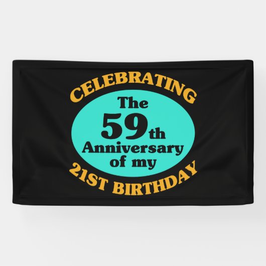 Funny 80th Birthday Gag Gift Spandoek (Horizontaal)