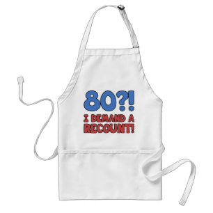 Funny 80th Birthday Gag Gift Standaard Schort