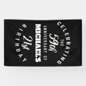 Funny 80th Birthday, gepersonaliseerd Spandoek (Horizontaal)