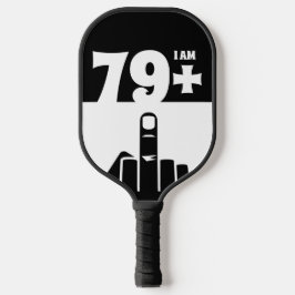 Funny 80th Birthday Gift, 79 plus één controleur Pickleball Paddle