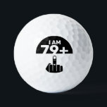 Funny 80th Birthday Gift, 79 plus één Golfballen<br><div class="desc">Een 79 plus één Golf Balls zou een uniek en humoristisch cadeau zijn voor iemand die 80 jaar oud wordt. Het "79 plus één"-ontwerp van de peddel speelt op de leeftijd van de verjaardagspersoon, met het schaakbordpatroon dat een leuk en speels element toevoegt. Pickleball-peddels zijn een populair geschenk voor mensen...</div>