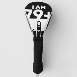 Funny 80th Birthday Gift, 79 plus één Golfheadcover
