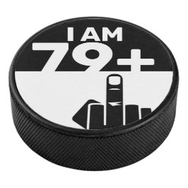 Funny 80th Birthday Gift, 79 plus één Hockey Puck