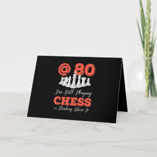 Funny 80th Birthday Gift - 80-jarige Chess Queen Feestdagen Kaart