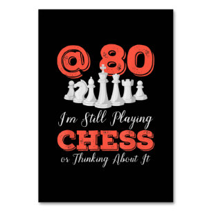 Funny 80th Birthday Gift - 80-jarige Chess Queen Kaart
