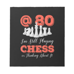 Funny 80th Birthday Gift - 80-jarige Chess Queen Notitieblok