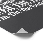 Funny 80th Birthday Gift This Golfer Is Not Over  Poster (Hoek)