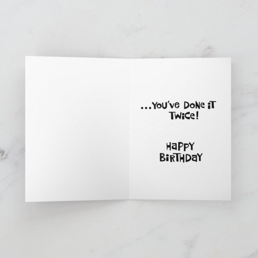 Funny 80th Birthday Kaart (Binnen)