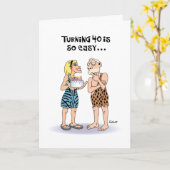 Funny 80th Birthday Kaart (Gele Bloem)