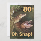 Funny 80th Birthday Party Invitations Kaart (Voorkant)