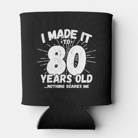 Funny 80th Birthday Quote Sarcastic 80 Year Old Blikjeskoeler (Achterkant)