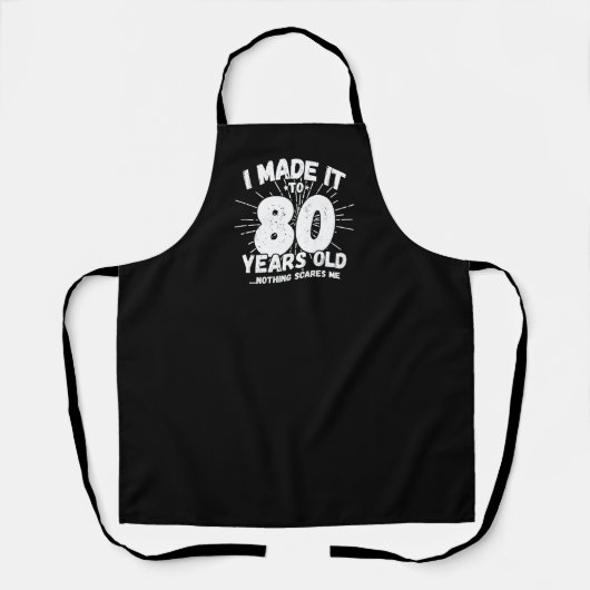 Funny 80th Birthday Quote Sarcastic 80 Year Old Schort (Voorkant)