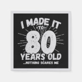 Funny 80th Birthday Quote Sarcastic 80 Year Old Servet (Voorkant)