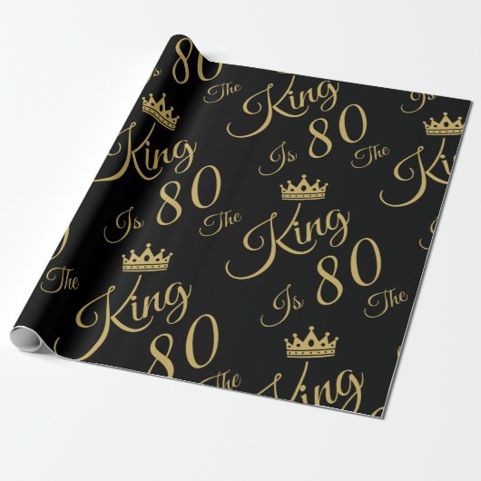 Funny 80th Birthday voor mannen Cadeaupapier (Uitgerold)