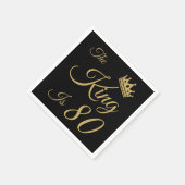 Funny 80th Birthday voor mannen Servet (Hoek)