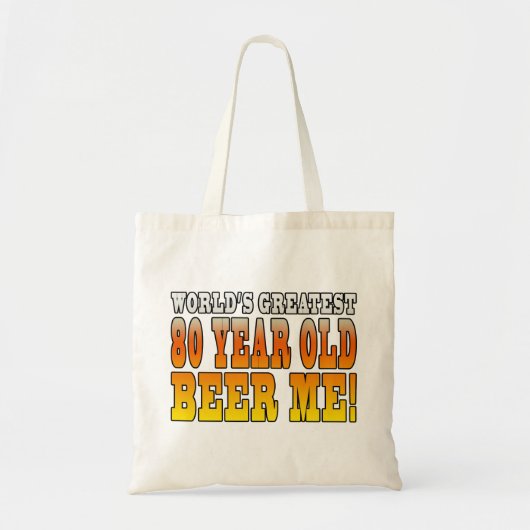 Funny 80th Birthdays : Wereldwijd de beste 80-jari Tote Bag (Voorkant)