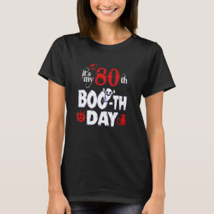 Funny 80th Boo Ghost Scary  Halloween Birth T-shirt