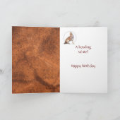 Funny 81st Birthday Howling Coyote Kaart (Binnen)