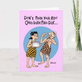 Funny 81st Birthday Kaart