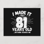 Funny 81st Birthday Quote Sarcastic 81 Year Old Briefkaart (Voorkant)